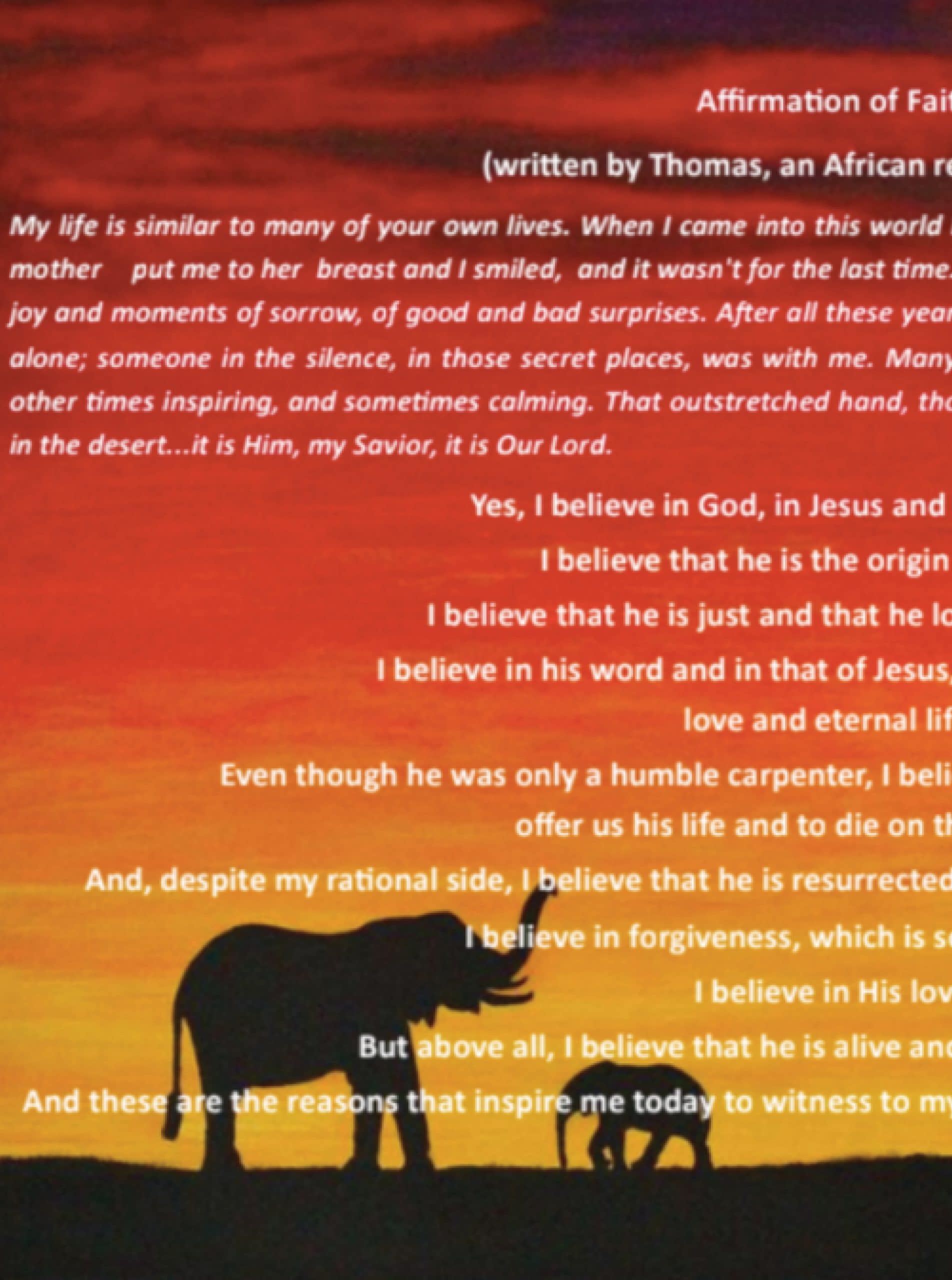 African Affirmation of Faith